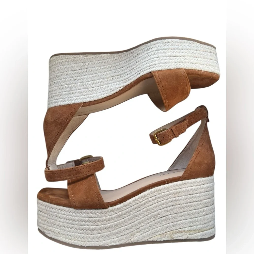 NWOB‎ Veronica Beard Gianna Platform Wedge Sandal Size 9.5